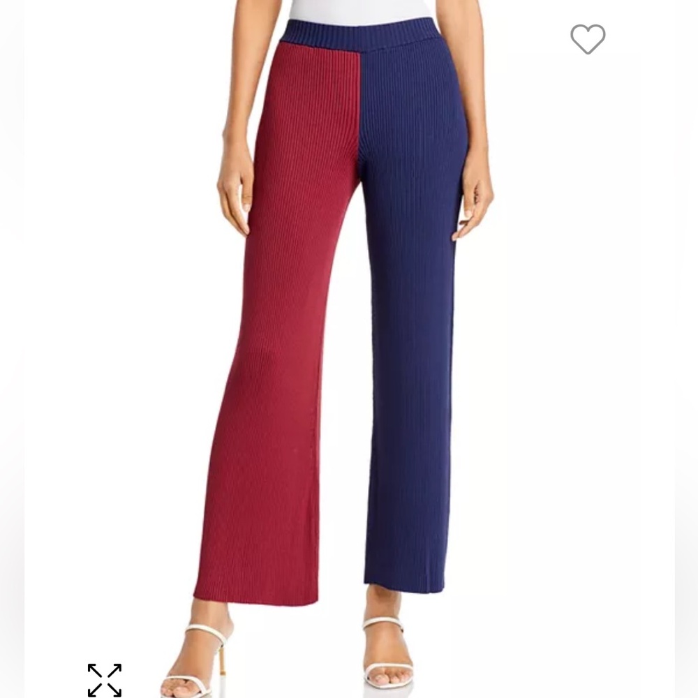 STAUD Color Blocked Knit Pants